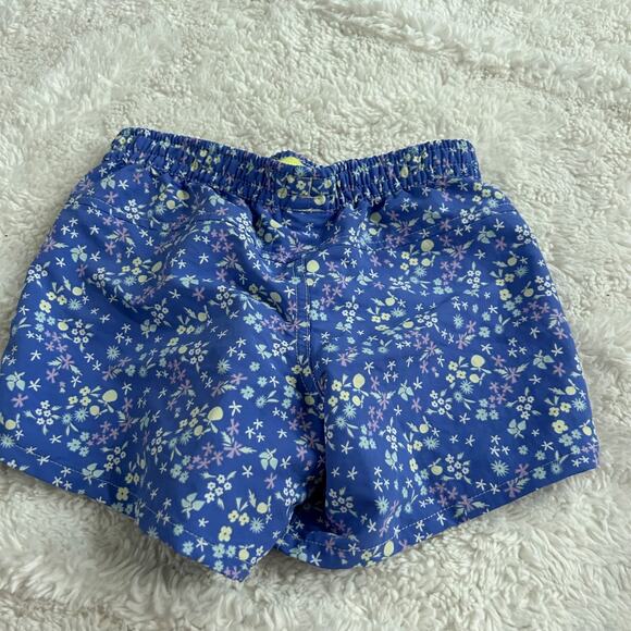 Patagonia NWT Girls Baggies Shorts Multicolor Blue/Purple Floral Print Sz S 7-8 - Picture 2 of 7